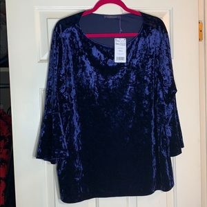 NWT Violetta velvet top.